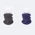 Multifunctional winter scarf solid color soft microfiber fleece neck warmer