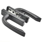 Wholesale sales door handle aluminum black window handle Aluminum Alloy Electrostatic Powder Coating door handle