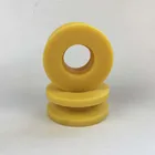 Factory custom sizes molded yellow mini nylon wheels plastic guide pulley