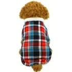 2020 New Product Designer Pets Fashionable And Cooling Dog Clothes Winter Jacket Hot Sale Dog Coat With Plaid Cotton