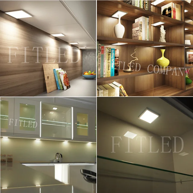 LED Pixi Flat Panel Light Under Cabinet High Output LED Flat Panel Square Light