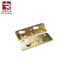 Bed Hardware Bed Bracket 90mm Sturdy Zinc Plated Bed Frame Hardware Brackets For Furniture Slat
