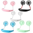 Hands free portable usb charging fans mini rechargeable hanging neck fan