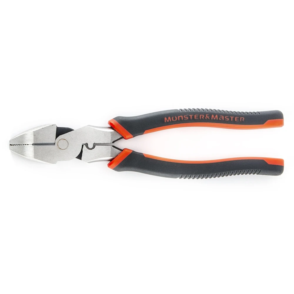 9 5in Dual Colors Soft Pvc Handle Crv Polishing Linesman Plier