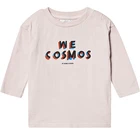 Wholesale Toddler Boutique Clothing Pale Pink Letter Printed Long Sleeve Cotton Tshirt Girl