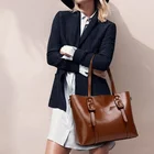 Women luxury crossbody elegant PU designer office hand bags leather handbag casual tote