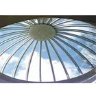 Xuzhou LF 5mm 6mm 8mm 10mm 12mm 15mm Curved Toughened Glass Shopping Mall Glass Roof dome building Price