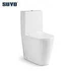 UK design round shape big size ceramic washdown two piece rimless p trap wc toilet commode