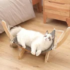 Pet cat rocking chair bed solid wood cat dog swing pet furniture amuse oneself used in winter also summer