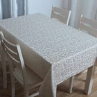 Factory Wholesale Jacquard Rectangle Table Cloth Round Tablecloth Polyester Fabric Table Cover