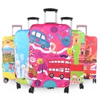 custom design cartoon Fabric fit 18-32 inch travel spandex luggage cover spandex suitcase cover