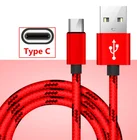 1ft 3ft 6ft 10ft Customize Logo Braided Nylon USB 3.1 Fast Charge Type C Data Charger Cable USB-C