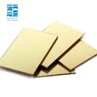 High Quality High Reflective Gold Acrylic Mirror Sheet acrylic
