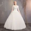 Antumn winter big sizes lace O-neck pakistani bridal dresses wedding wearing skirts