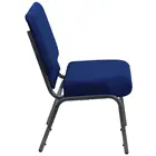 Wholesale Cheap Customized Navy Blue Fabric Upholstered Metal Used Back Pocket Theater Auditorium Church Pulpit Chairs Price