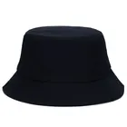 Wholesale 100% Cotton Man Black Bucket Hat Custom Logo