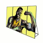 New product HD p2.5 64*192cm indoor full color video thin mirror led display for store
