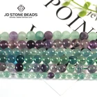 Natural Green Blue Round Colorful Cabochon 6Mm Frost Loose Stone Beads Fancy Fluorite Gemstone Beads