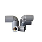 PVC Pipe Fittings Female 90 Degree PVC Elbow with Brass Insert