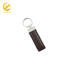 Make Your Own Pop Luxury Lion Leather Individual Keychain With Metal Logo