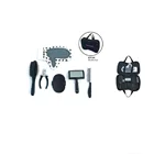 Black Pet Dog Tool Brush Scissors Dog Grooming Set