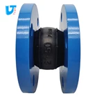 Rubber bellow flexible connector Cast steel flange pipe fittings Rubber joint