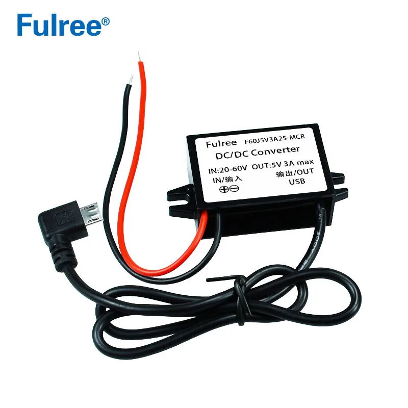 Micro Mini USB Output 24V 36V 48V to 5V Car Charger Adapter DC DC Step Down Converter 24 36 48 Volt to 5 Volt for GPS CCTV DVR