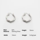 925 sterling silver 18k gold plated knot braid hoop earrings