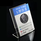 Manufacturer's L Shape Acrylic Price Tag Classic Double-sided Sign Holder