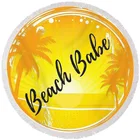 Floral Green Plant Tassels Absorbent Digital Printing Beach Towel Hot Selling