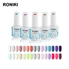 Nail Polish Nail Uv Gel Polish RONIKI Free Sample Private Label Wholesale Color Soak Off Uv Gel Nail Polish
