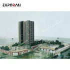 Simulation building model of commercial residential crystal real estate