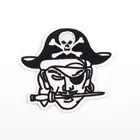 In Stock Personalized Punisher Skull Pirate Iron On Jacket Embroidery Patch