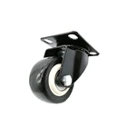 1.5inch 40mm Black furniture swivel caster universal Castor Multidirectional with not brake lock omnidirectional Wheels