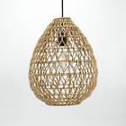 Pendant Light Lamp New Products 2020 Unique Pendant Lamps Home Decor Paper Rope Lighting Rattan Ceiling Lamp