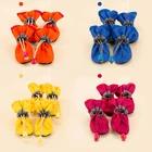 4pc/set Paw Protector Dog Boots Soft Sole Nonslip Dog shoes