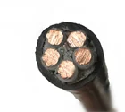 Flexible Low Voltage Rohs PVC Sheath Copper 5x16mm2 5x10mm2 5x6mm2 5x4mm2 Power Cord Cable