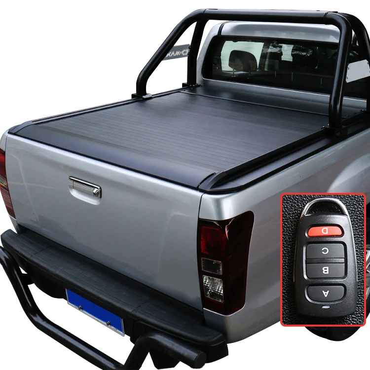 Rouleau couvercle Camion ramasser couverture de lit pour Chevrolet pour Toyota pour DMAX Électrique En Alliage D'aluminium Couvre-bagages pour Ford pick-up