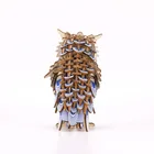 Educational Toy Jigsaw Puzzle Assembly Model Educational Toy Wooden Colorful Owl DIY 3D Wooden Puzzle Animal Craft Puzzle