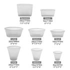 Eco Friendly Natural Microwave Safe Silicon Food Reusable, Shivom Portable Silicone Food Storage Bag Organizer