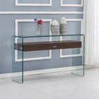 Acrylic Console Table Set Wood Console Table Drawer Entryway Table Hallway Console