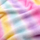 GLORY KNITTING 100% Polyester Flame Retardant Cotton Rainbow Flannel Fabric For Pajamas