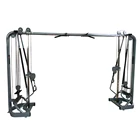Commercial gym adjustable crossover adjustable cable crossover