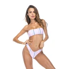 2020 New Arrival Polyester Strapless Swimwear Beachwear Woman Girl Sexy Bikini
