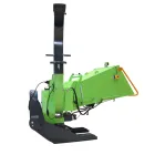 big mobile self propelled drum wood chipper shredder