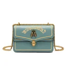 Designer Vintage Bee Decoration Shoulder Bag Embroidery Women Flap Bag Chain Bag Handbag