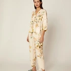 2020 Wholesale cheap Sexy two piece pajama women's sleepwear set ladies sexy cotton pajamas sleepwear for women