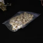 Wholesale Price Stock Clear Plastic Food Packaging Stand Up Pouch with Ziplock