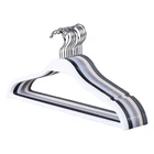 wholesale 5colors garment adult clothes black cloth plastic hanger for retail shops