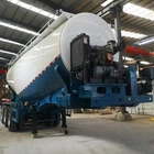 High quality 3 axles 50m3 bulk cement tank semi trailer powder semi trailer